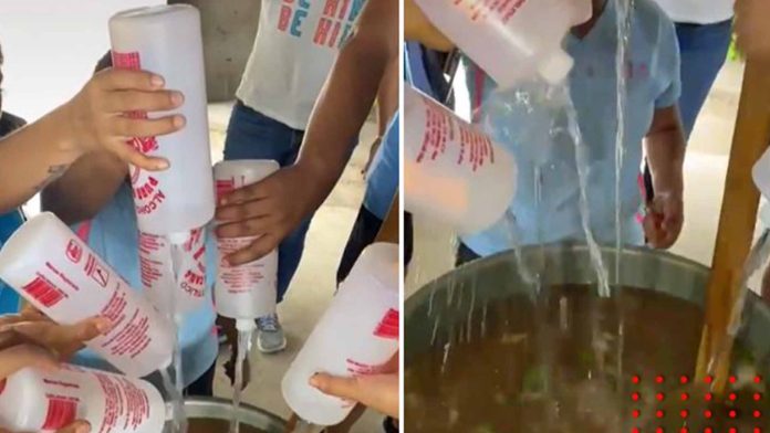 Jóvenes se viralizan por preparar aguas locas con alcohol etílico