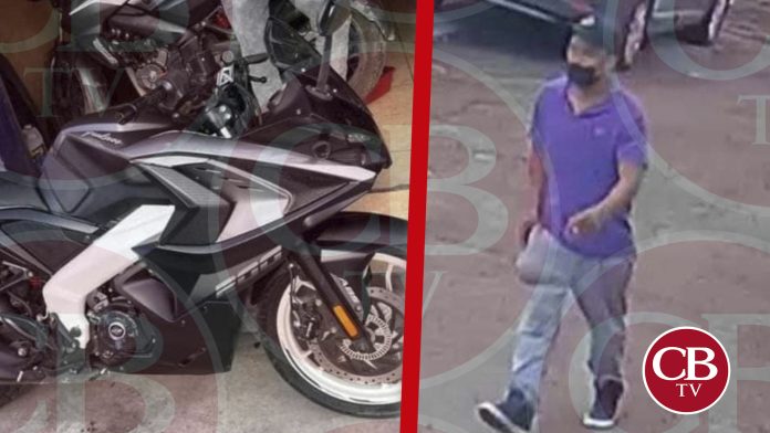 VIDEO: ¡Se busca! Roban motocicleta en Lomas de Santiaguito