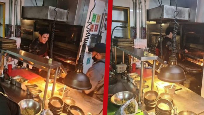 FOTOS: Captan a Richard Kruspe comiendo 