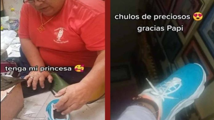 “Tenga mi princesa” padre fabrica tenis personalizados para su hija