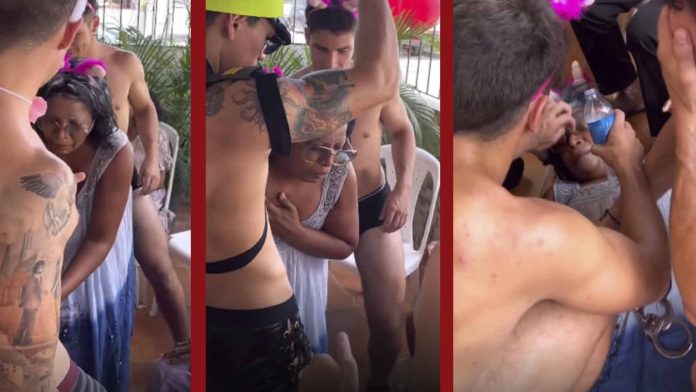 VIDEO: Abuelita se infarta durante fiesta con strippers