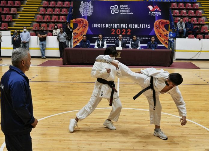 Rector Raúl Cárdenas inaugura los juegos deportivos Nicolaitas 2022
