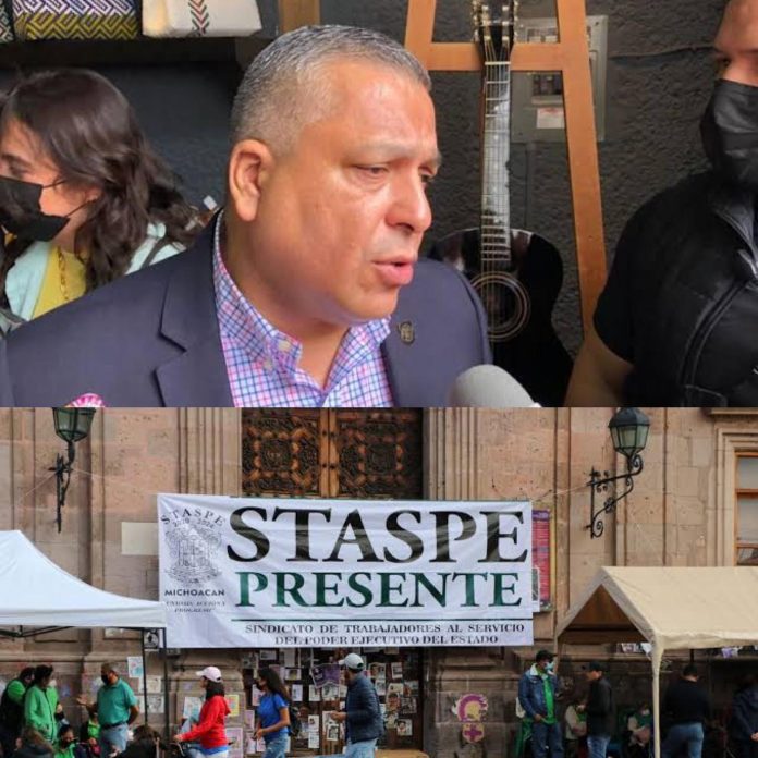 A balazos los corro, Nacho Mendoza, funcionario de gobierno del estado a trabajadores del STASPE