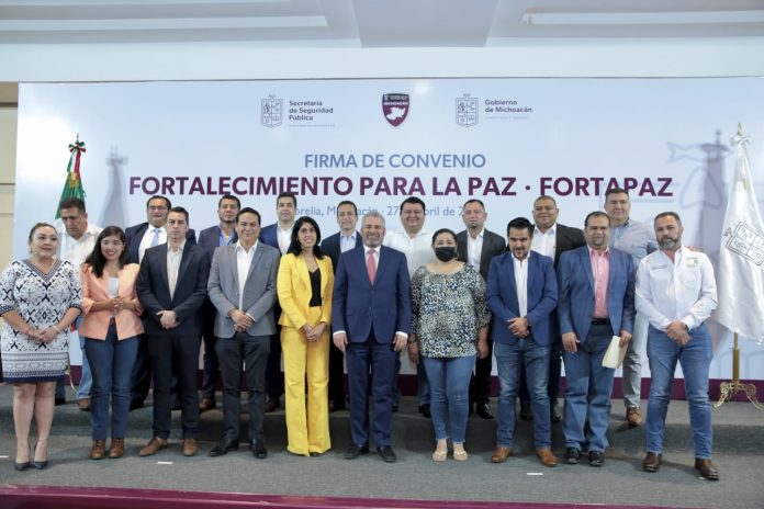 Comienza el equipamiento y capacitación para mejorar la seguridad pública en Michoacán