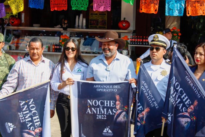 Encabeza Julio Arreola, arranque de operativo de seguridad por Noche de Ánimas en Pátzcuaro