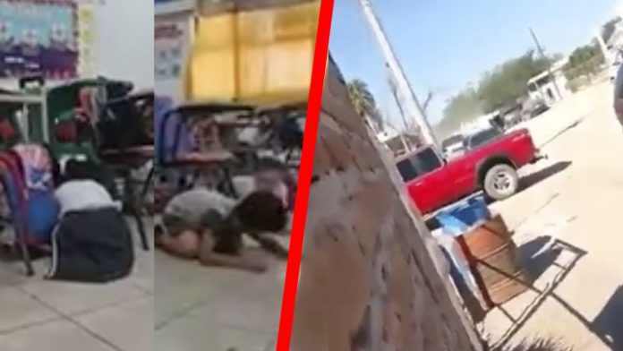 Video: Balacera afuera de una primaria desata el pánico