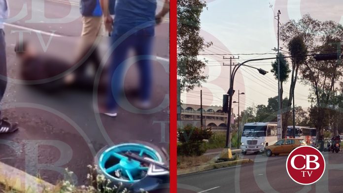Atropellan a motociclista en Madero y Mártires de la Plaza