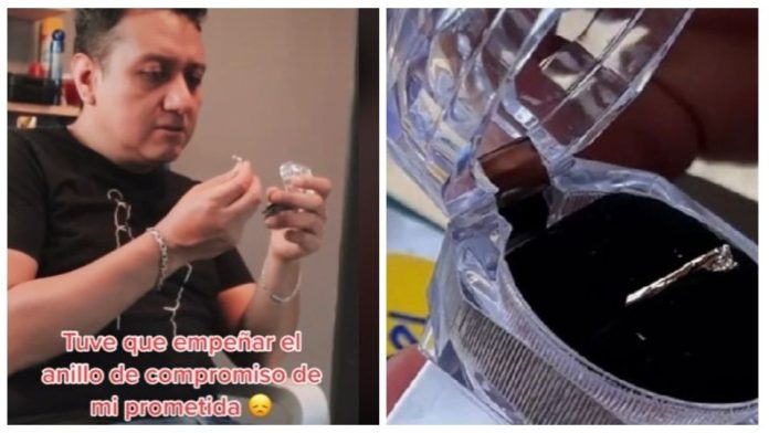 VIDEO: Hombre empeña anillo de compromiso y recibe 500 pesos por él