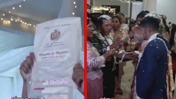 VIDEO: Se casaron y de regalo les dieron un terreno