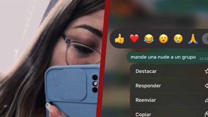 Joven manda por error foto íntima al chat familiar; la borra solo para ella