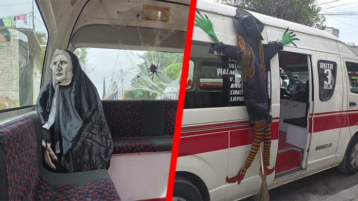 Toda una aventura terrorífica viajar en combi de la ruta roja de Morelia