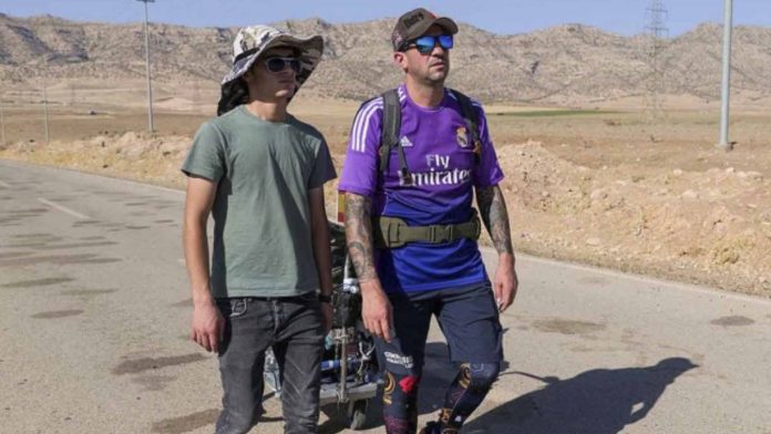 Aficionado que iba a pie al Mundial de Qatar está preso en Irán