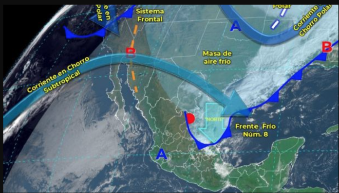 El frente frío numero 10 golpea con temperaturas bajo cero