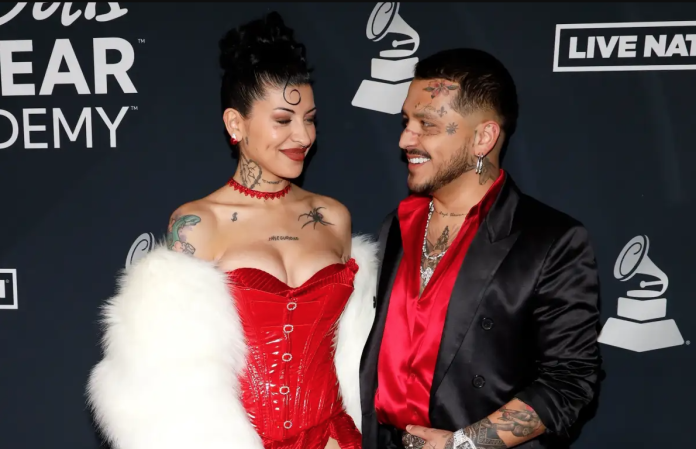 Christian Nodal le dedica Grammy a Cazzu: “Gracias por reiniciarme la vida”
