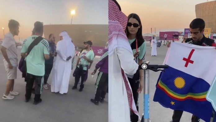 Guardias de Qatar confunden bandera de Pernambuco con la LGBT y agreden a un periodista