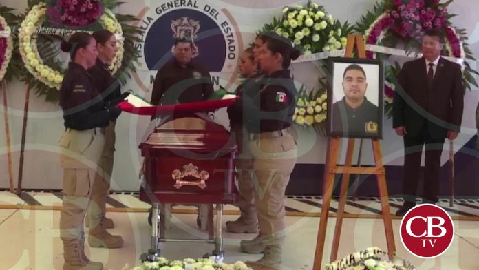 Brindan homenaje al Policía de Investigación emboscado en Tarímbaro