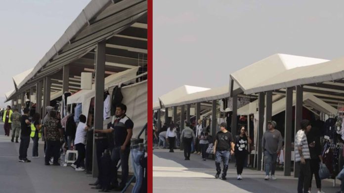 VIDEO: Instalan tianguis dentro del AIFA