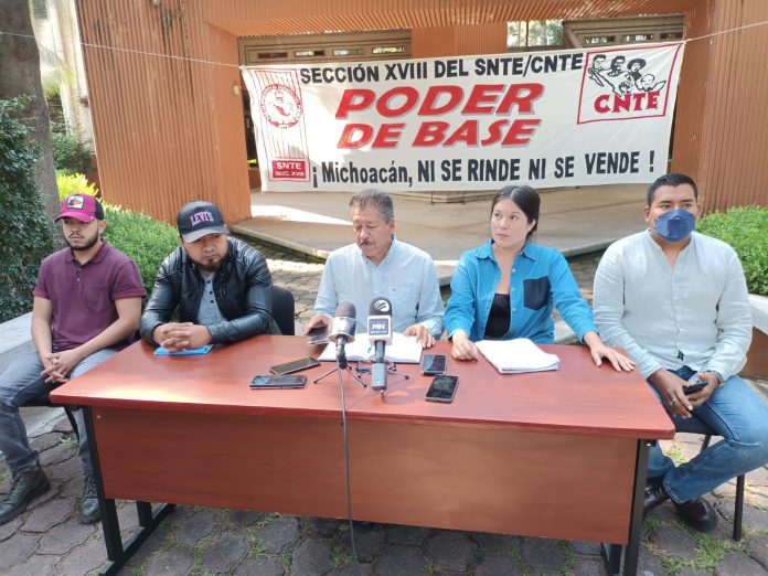 CNTE exige la liberación de los normalistas detenidos en Cherán