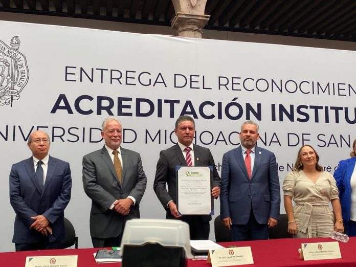 UMSNH logra acreditación institucional del Copaes