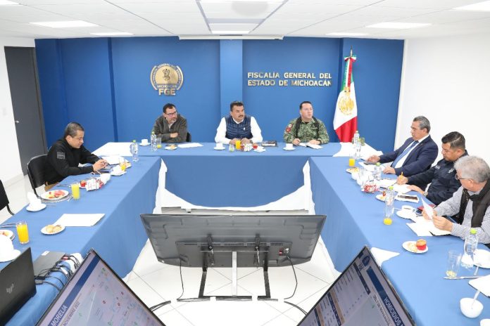 Refrenda Fiscalía General, coordinación interinstitucional con autoridades de seguridad en Morelia