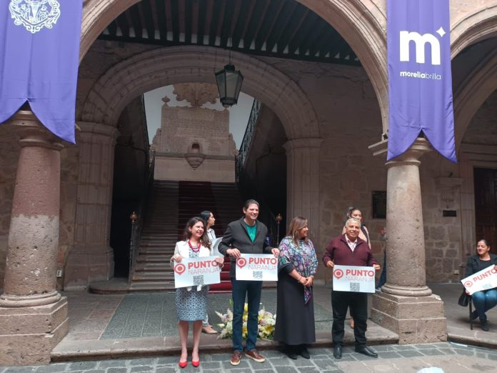 Puntos naranja; sitios donde las mujeres pueden pedir ayuda en una situación de peligro o violencia
