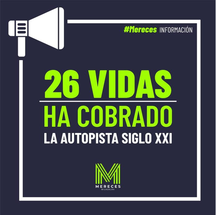 26 vidas ha cobrado la Autopista Siglo XXI
