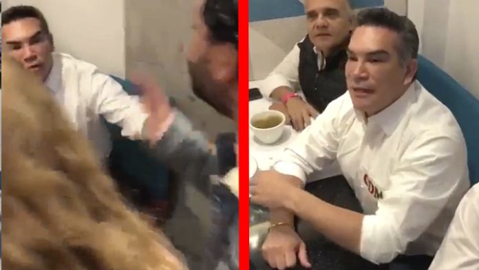 VIDEO: Tras marcha de INE confirman a “Alito” Moreno en cafetería
