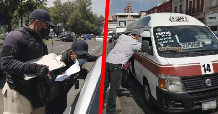 Continúan operativos para regulación del transporte público en Morelia