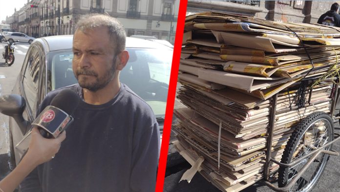 José Luis Galván, recorre de 10 a 15 kilómetros todos los días para poder comer