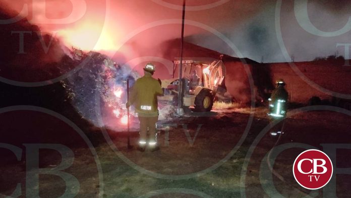 Se quema bodega de pastura en Tarímbaro