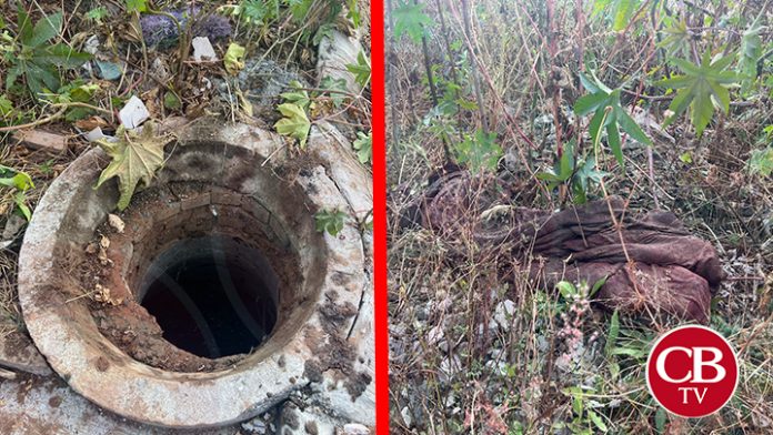 Hallan encobijado en una alcantarilla de Tarímbaro