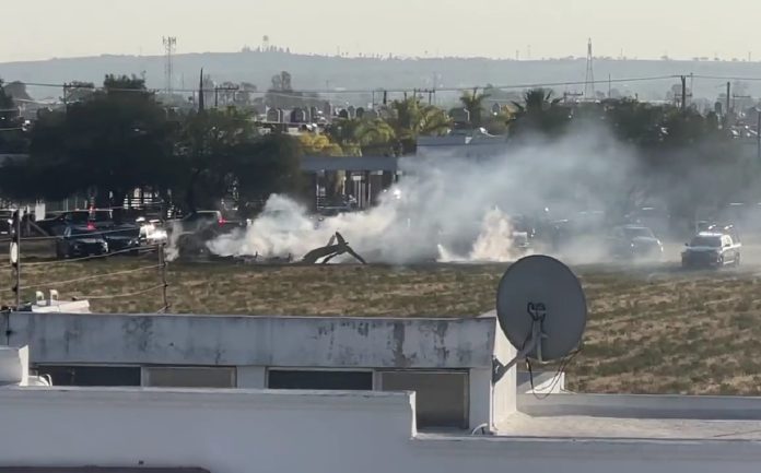 Cae helicóptero de Gobierno en Aguascalientes; reportan que viajaba secretario de Seguridad estatal