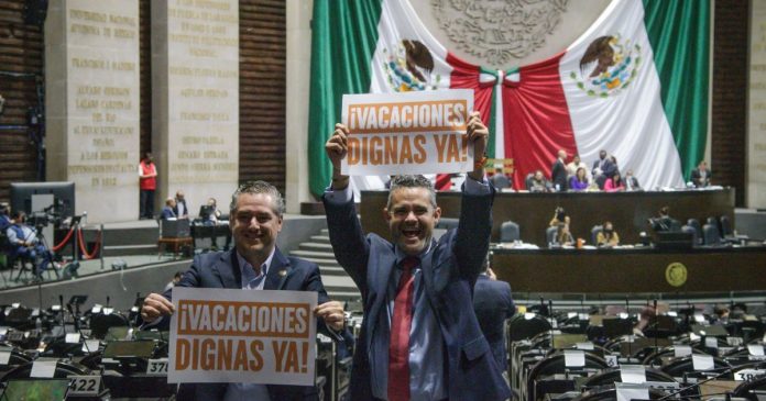 Diputados aprueban 12 días continuos; va al Senado