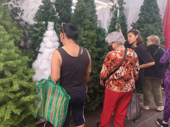 A pesar de mencionar que no hay dinero, morelianos compran árboles navideños de más de 700 pesos