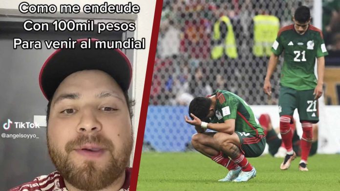 Joven se endeuda con más de 100 mil pesos para ir al mundial y vio a México perder
