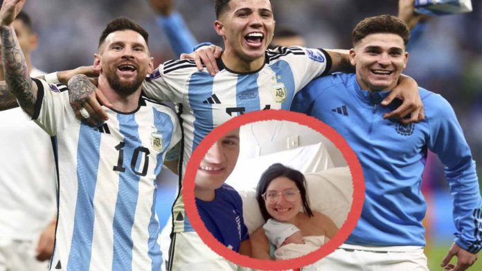Llaman a su hijo ‘Lionel Enzo Julian’ por haber nacido el día de la final del Mundial Qatar 2022