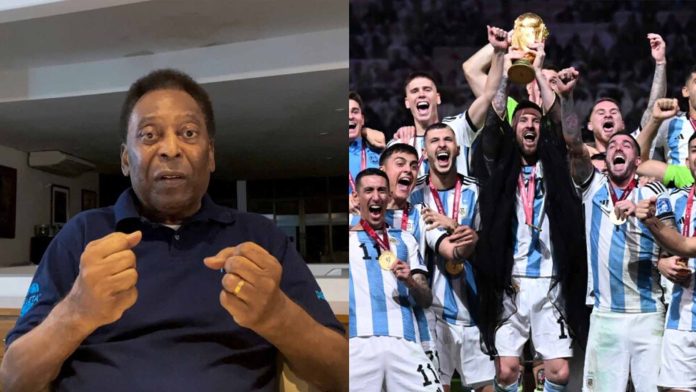 Pelé felicita a la selección de Argentina: ‘Seguro que Diego está sonriendo ahora’
