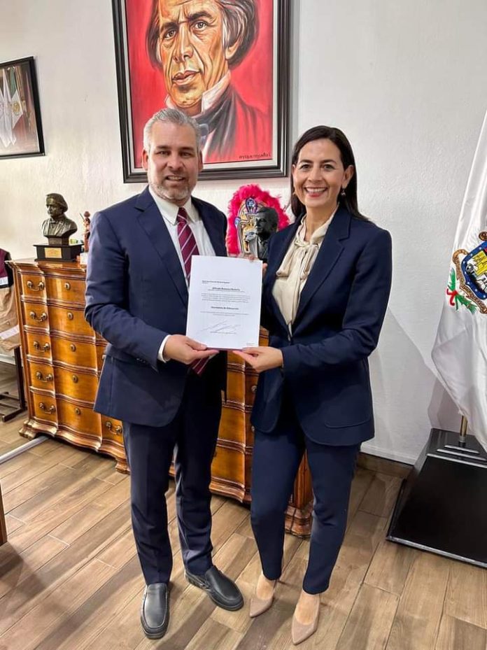Gabriela Molina, la nueva titular de la Secretaría de Educación de Michoacán