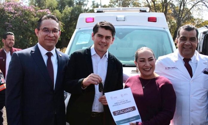 Recibe Zitácuaro, ambulancia para atención de emergencias