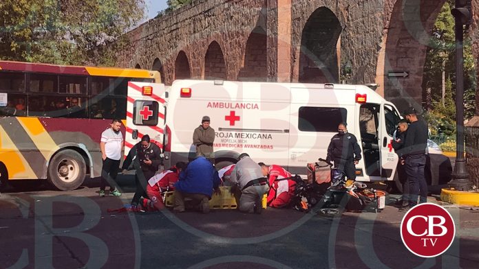 Motociclista herido en la avenida Acueducto
