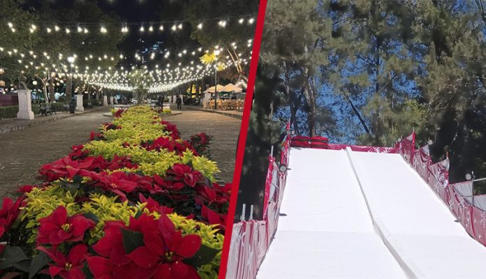 Estos son los horarios en qué estará funcionando el tobogán y pista de hielo