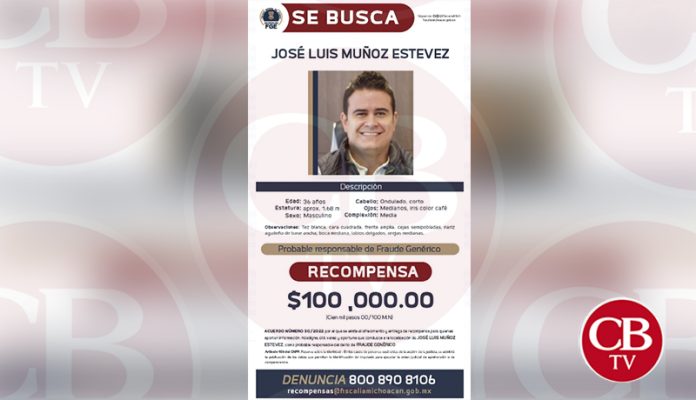 Recompensa de 100 mil pesos por datos de presunto defraudador