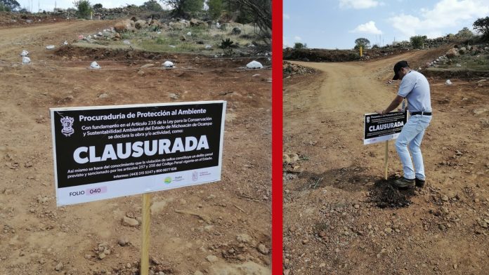 Clausuran fraccionamiento en Morelia por afectación ambiental
