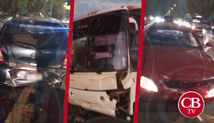 Chocan 8 vehículos en menos de 2 horas en Morelia