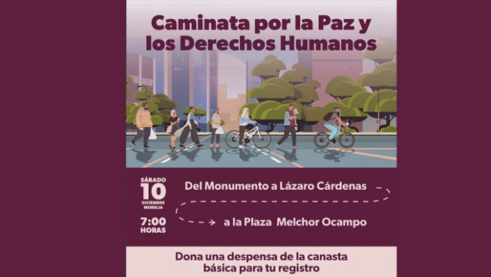 Habrá caminata por la Paz y los Derechos Humanos en Morelia