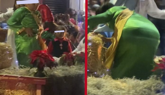 Viral: Niño disfrazado baila perreo en plena pastorela