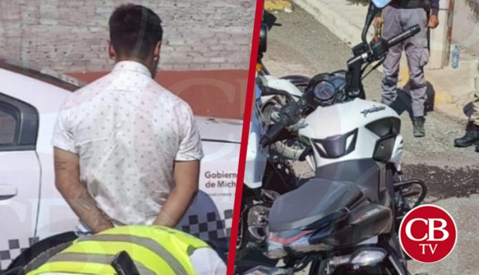 Se paseaba en una moto robada y lo detienen los tránsitos estatales