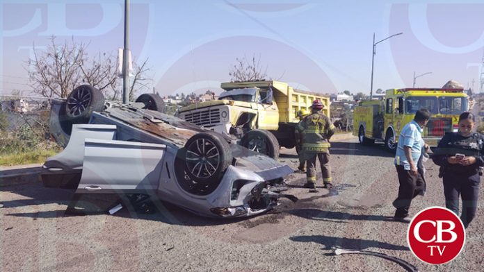 Fueron tres los autos chocados en la Amalia Solórzano