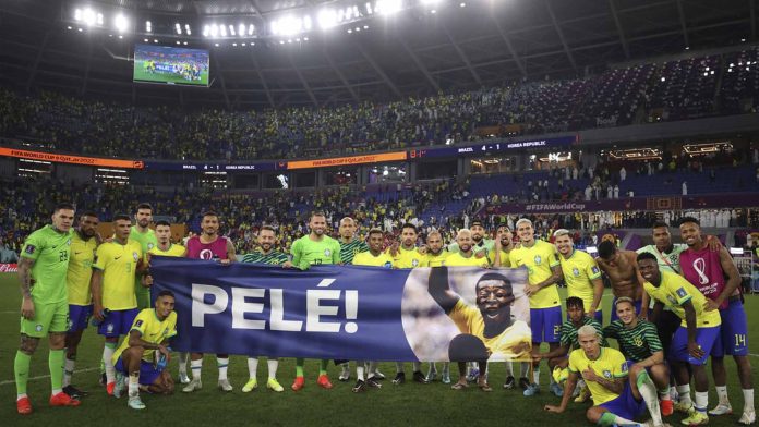 Brasileños dedican su victoria a Pelé