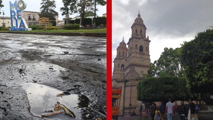 Cielos nublados y posibles chubascos para Morelia este lunes